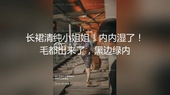 长裙清纯小姐姐！内内湿了！毛都出来了，黑边绿内